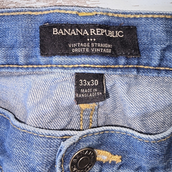 Bananna Republic Vintage Straight Jeans (US 33x30) - Picture 4 of 4